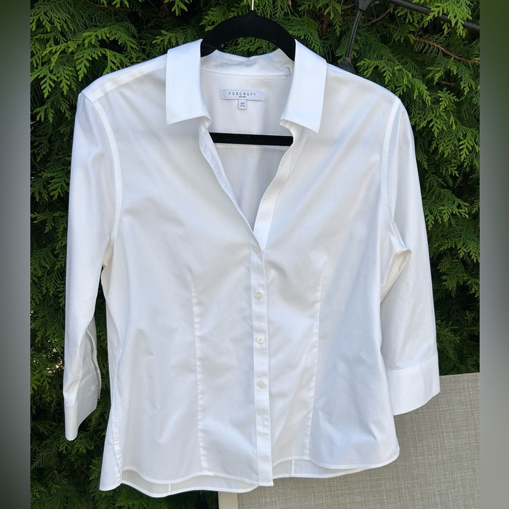 Foxcroft Women's White Blouse